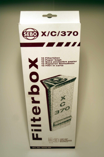 SEBO Filterbox X / C /370 Staubsaugerbeutel Art. 5093er